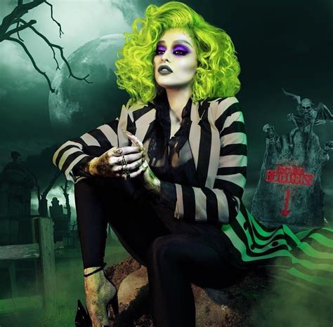 beetlejuice women's wig|female beetlejuice makeup ideas.